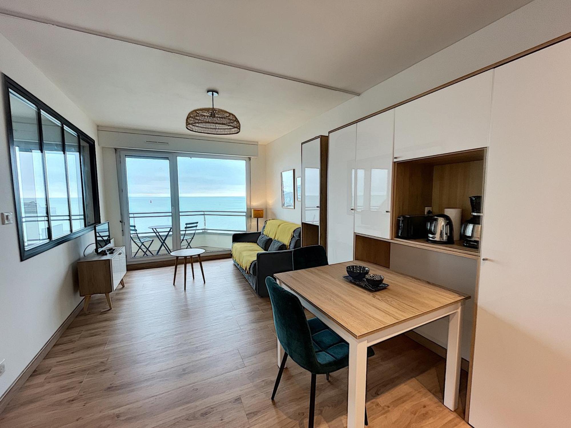 Charmant T2 En Front De Mer, 4 Pers., Ascenseur, Garage, Wi-Fi - Fr-1-361-383 Гранвиль Экстерьер фото